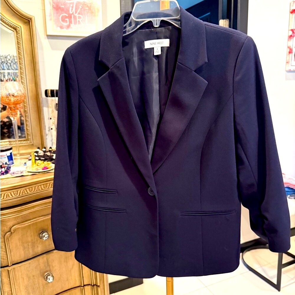 Nine West Women's Navy Blazer - Picture 3 of 7